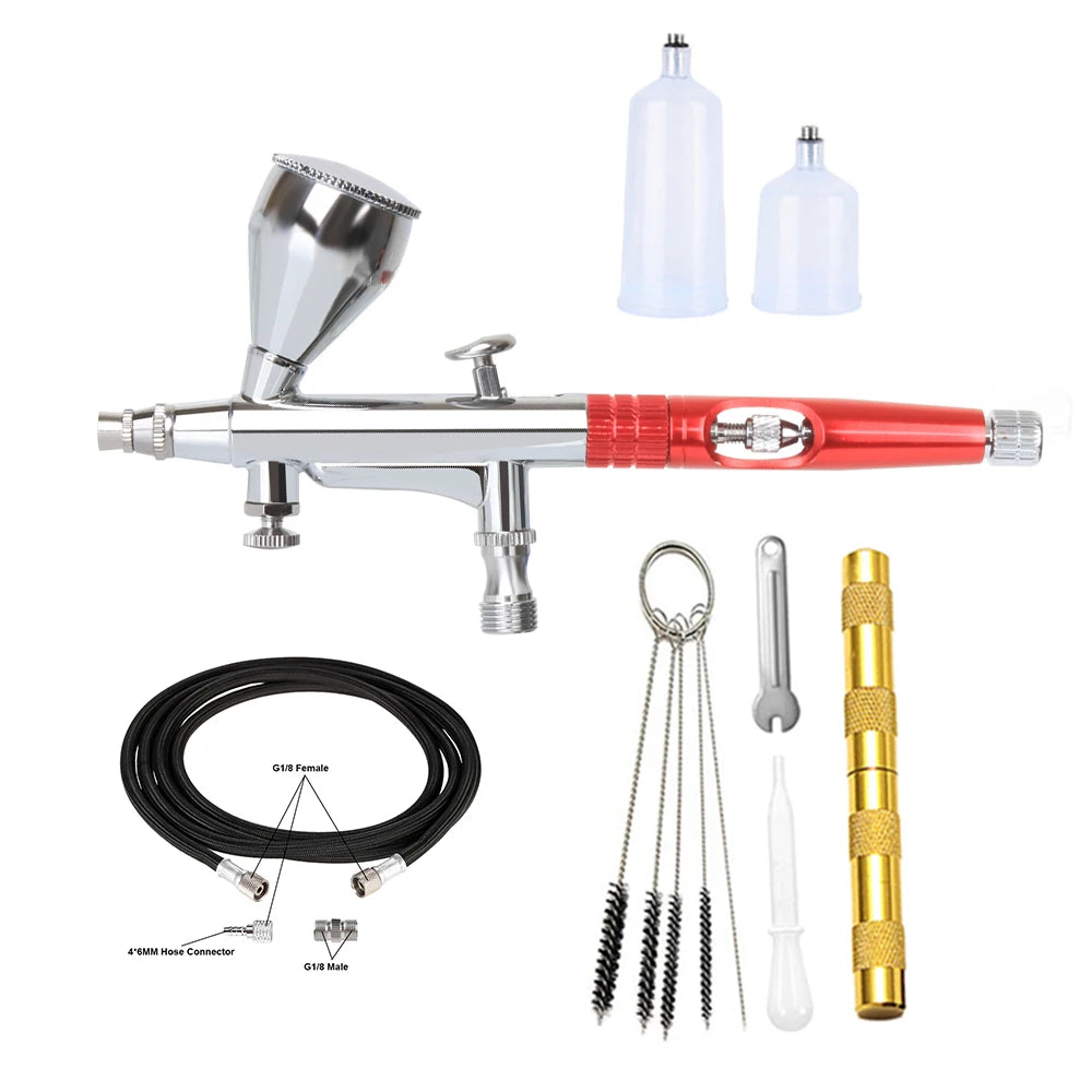 AC180Z Dual Action 15-50 PSI Spray Airbrush Gun