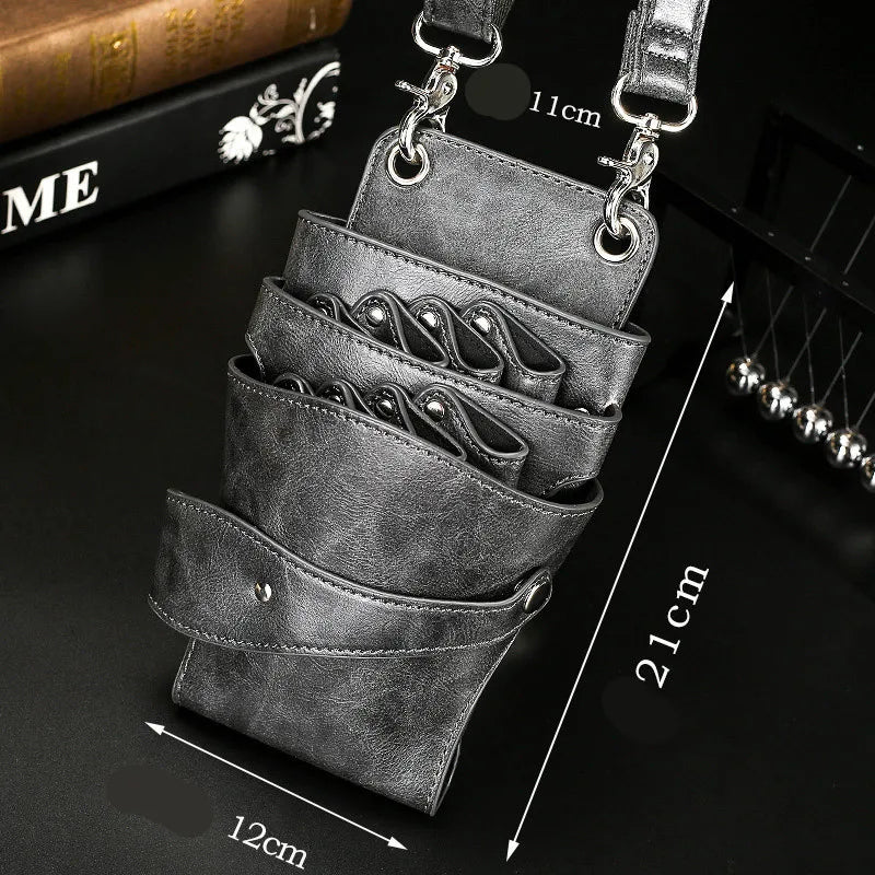 8 Pocket Khaki Hairdressing Holster Pouch Belt