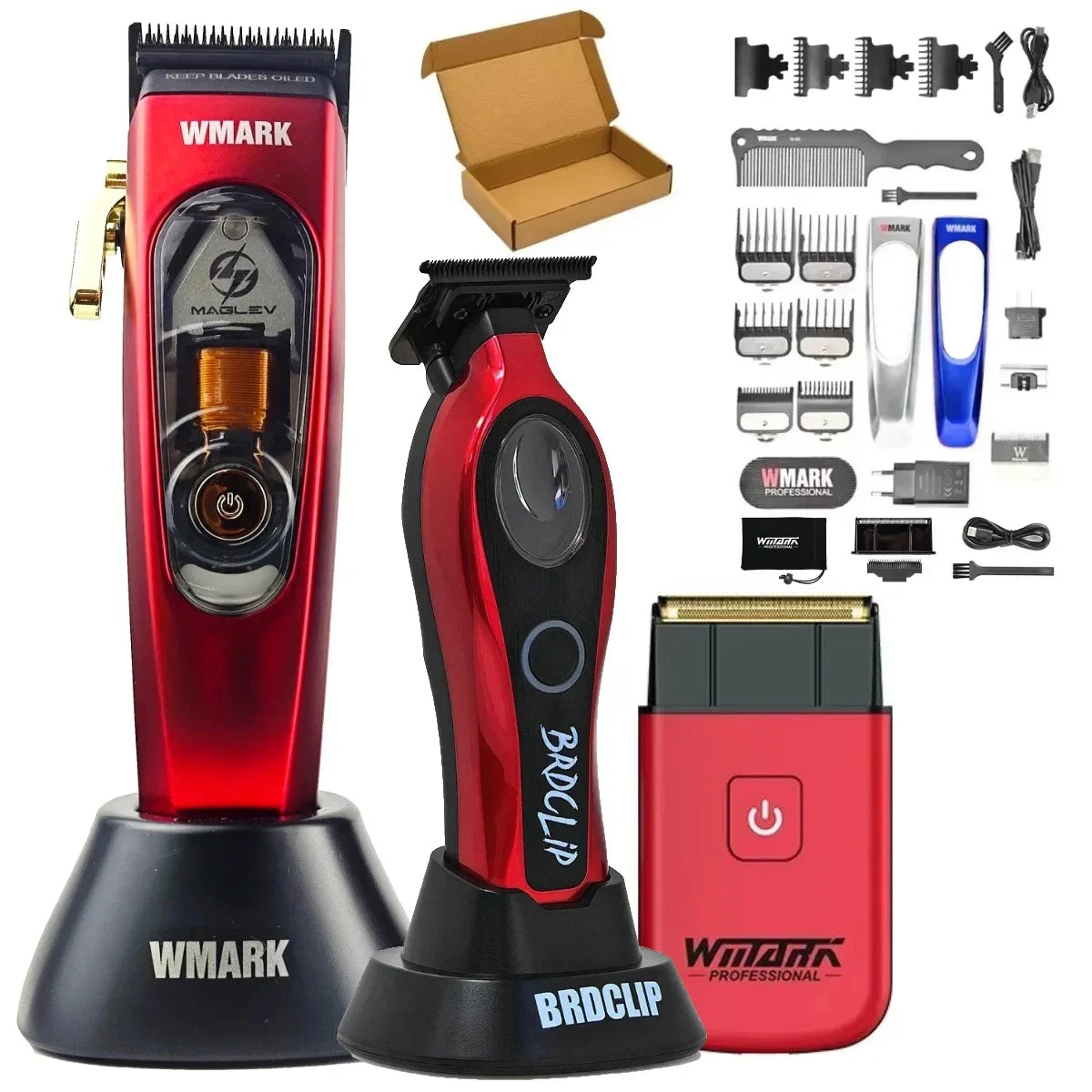WMARK Rechargeable USB NG-9004 BRDCLIP M3T DLC Hair Clippers