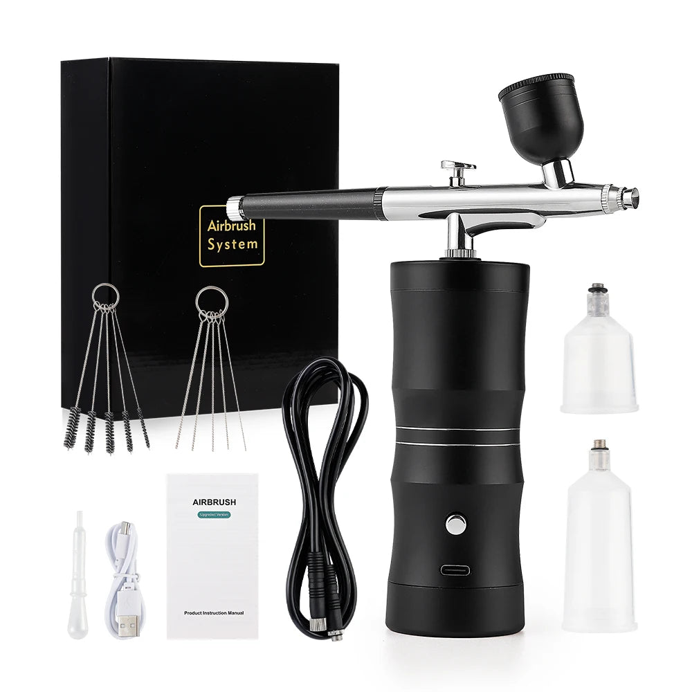 Portable 0.3mm Airbrush With 150cm Air Tube Painting Spray gun