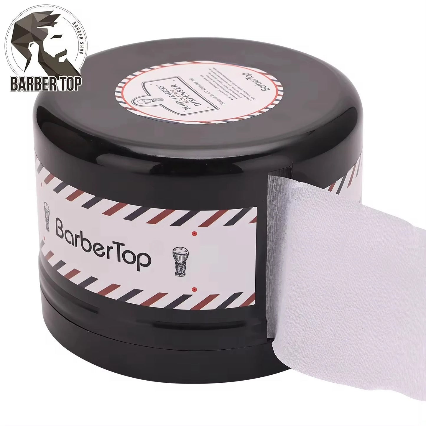 Black Disposable Neck Strip Roll , Collar Tape Storage Box