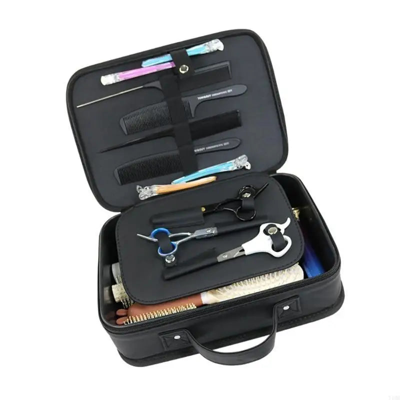 Black Multifunctional Travel Hair Salon Storage Case T4MB