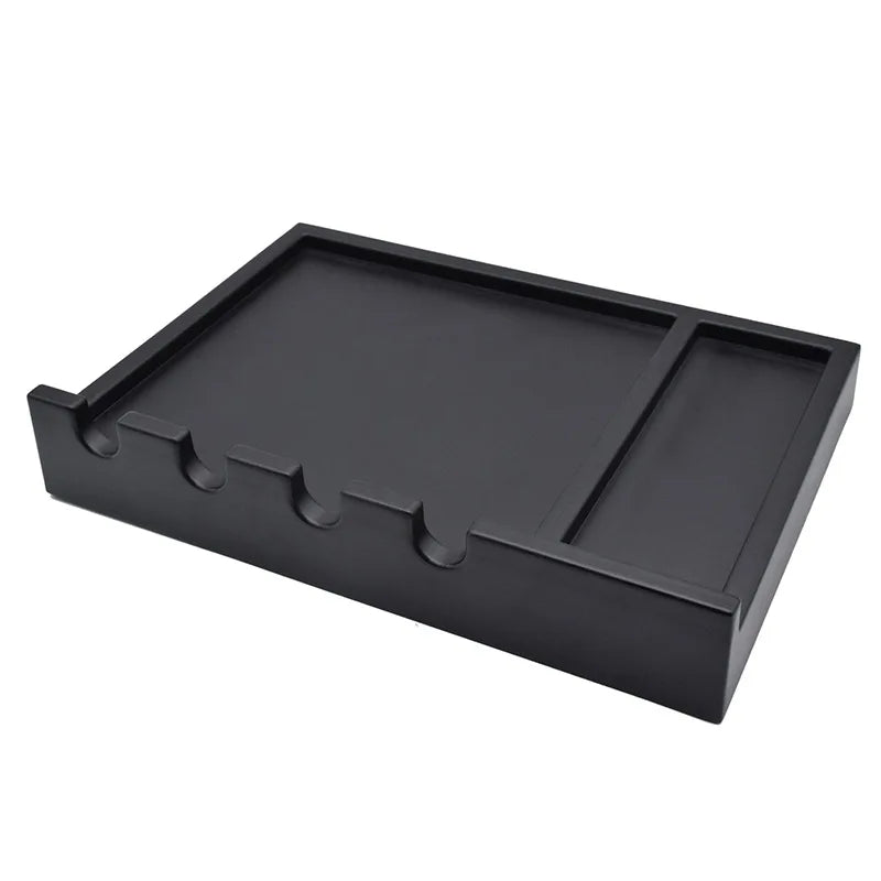 Black Plastic Barber desktop Electric Hair Clippers Storage Rack Display Stand