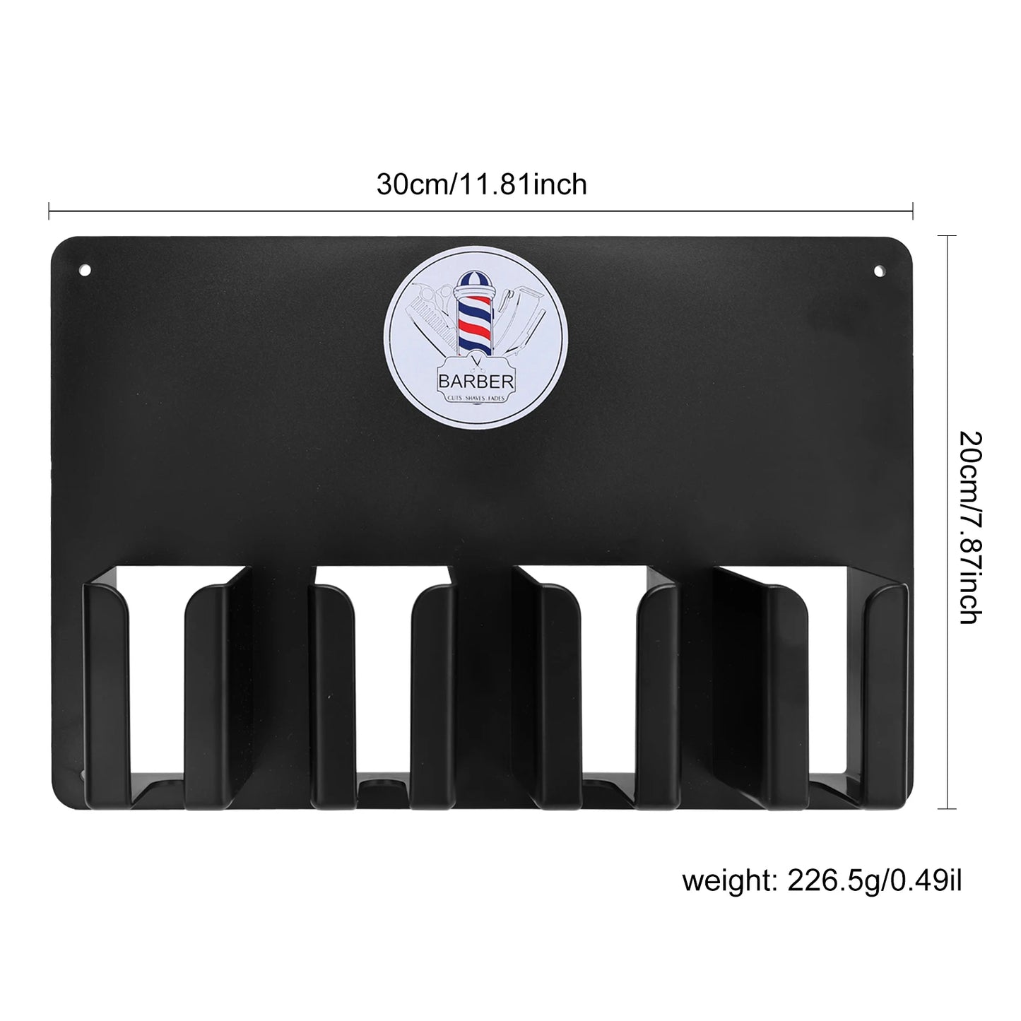 Barbershop Wall-Mounted Electric Clippers Storage Rack