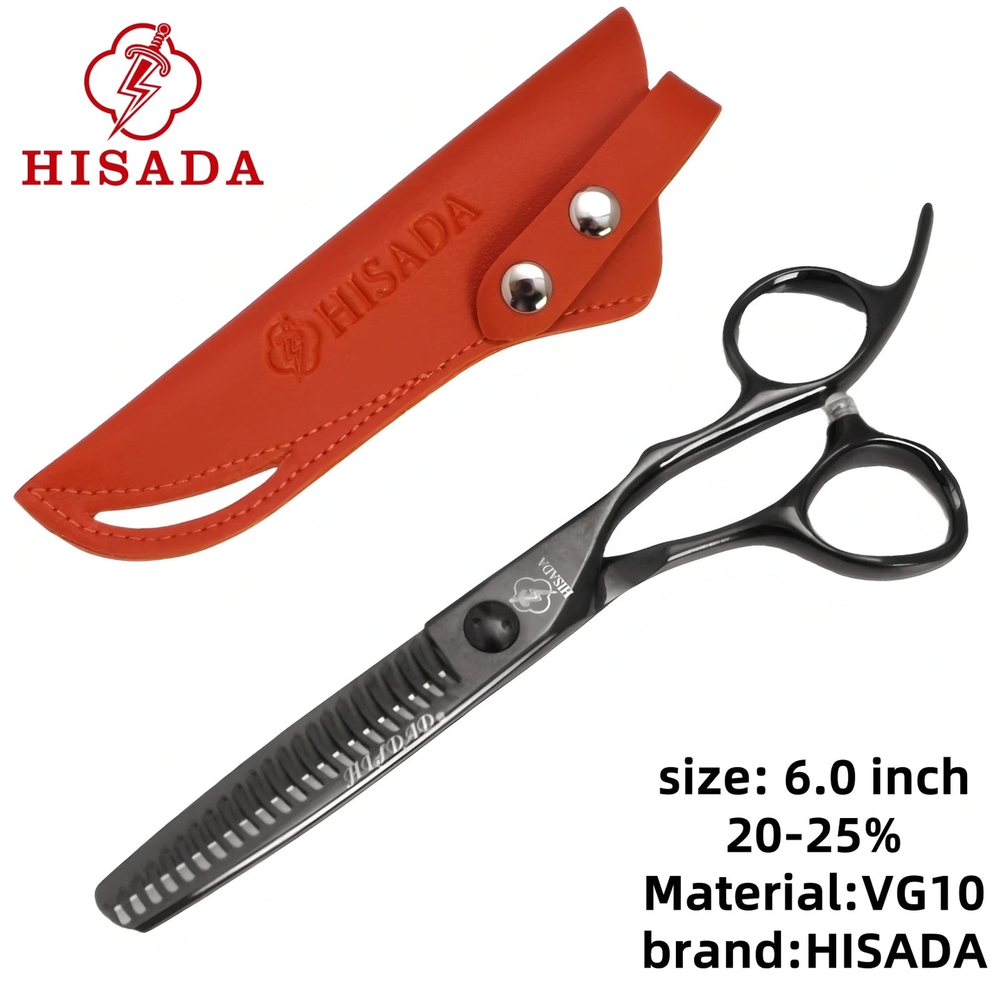 HISADA 6/6.5/7 inch Stainless Steel Professional Hairdressing Scissors