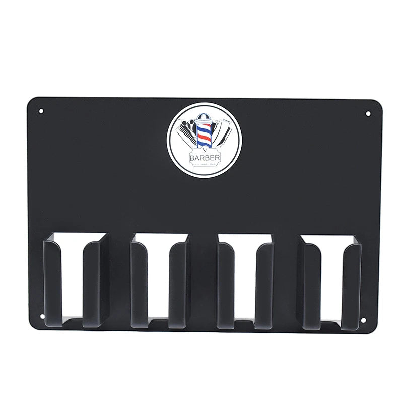 Professional Salon Hair Trimmer Wall-Mounted Storage Rack
