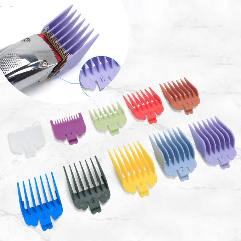 10Pcs: Universal Hair Clipper Limit Attachable Combs Replaceable Guards