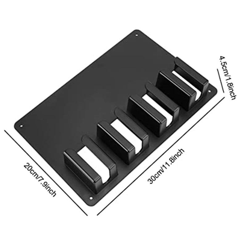 Professional Salon Hair Trimmer Wall-Mounted Storage Rack