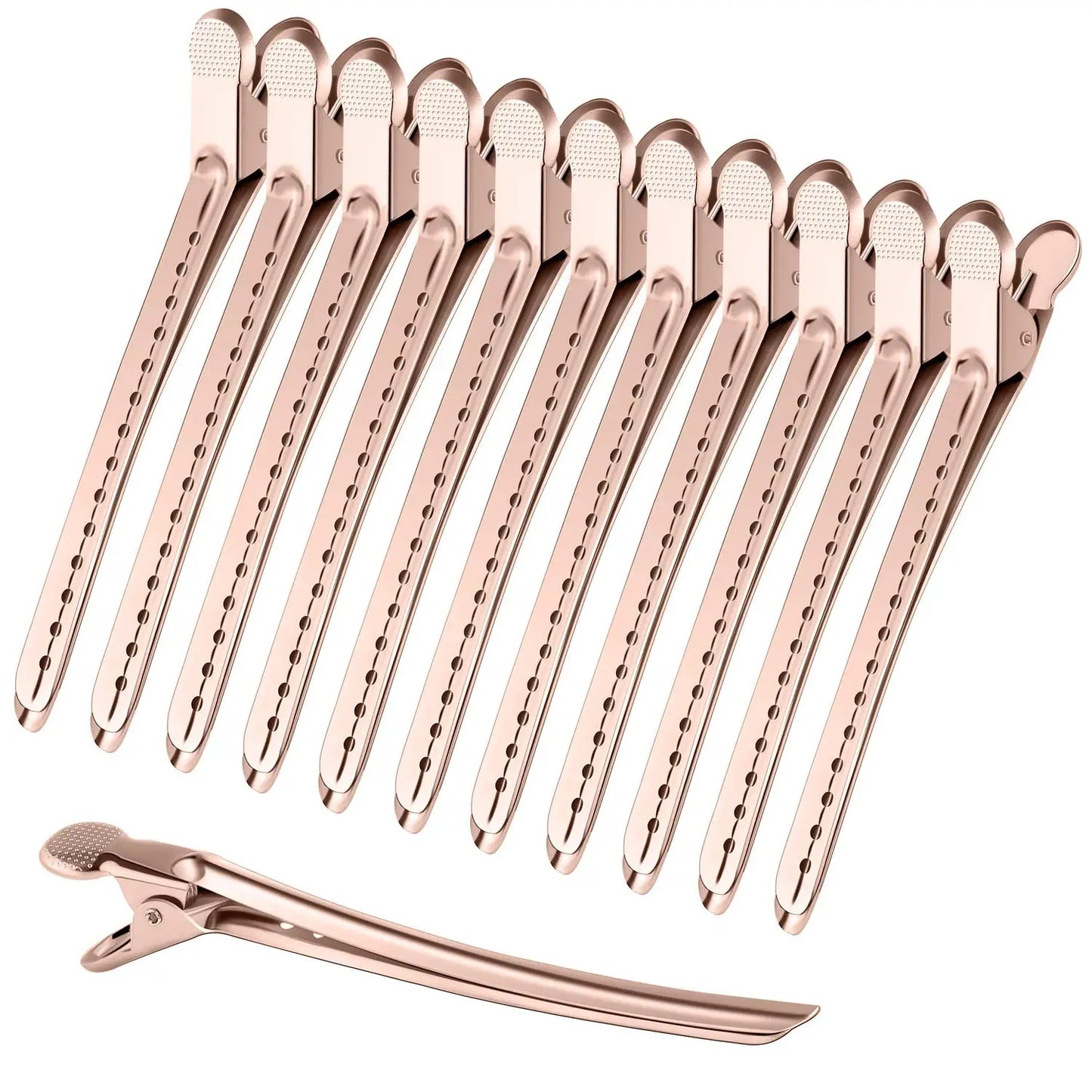 5-10Pcs: Hair Care Stainless Steel Sectioning Clamps