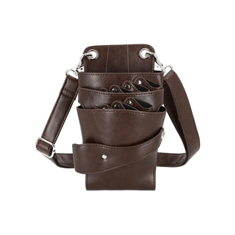 8 Pocket Khaki Hairdressing Holster Pouch Belt