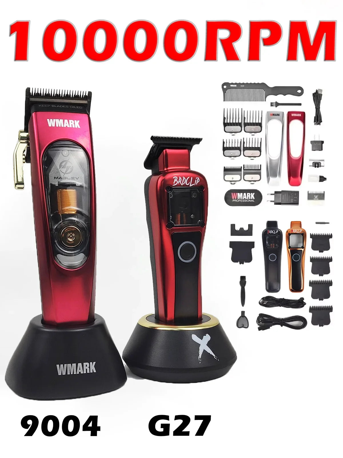 10000RPM WMARK NG-9004 BRDCLIP 101PRO Hair Clipper DLC Electric High Motor Blade Hair Trimmer