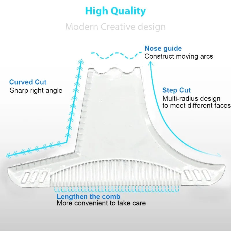 Man Beard Template Comb Shaping Tool