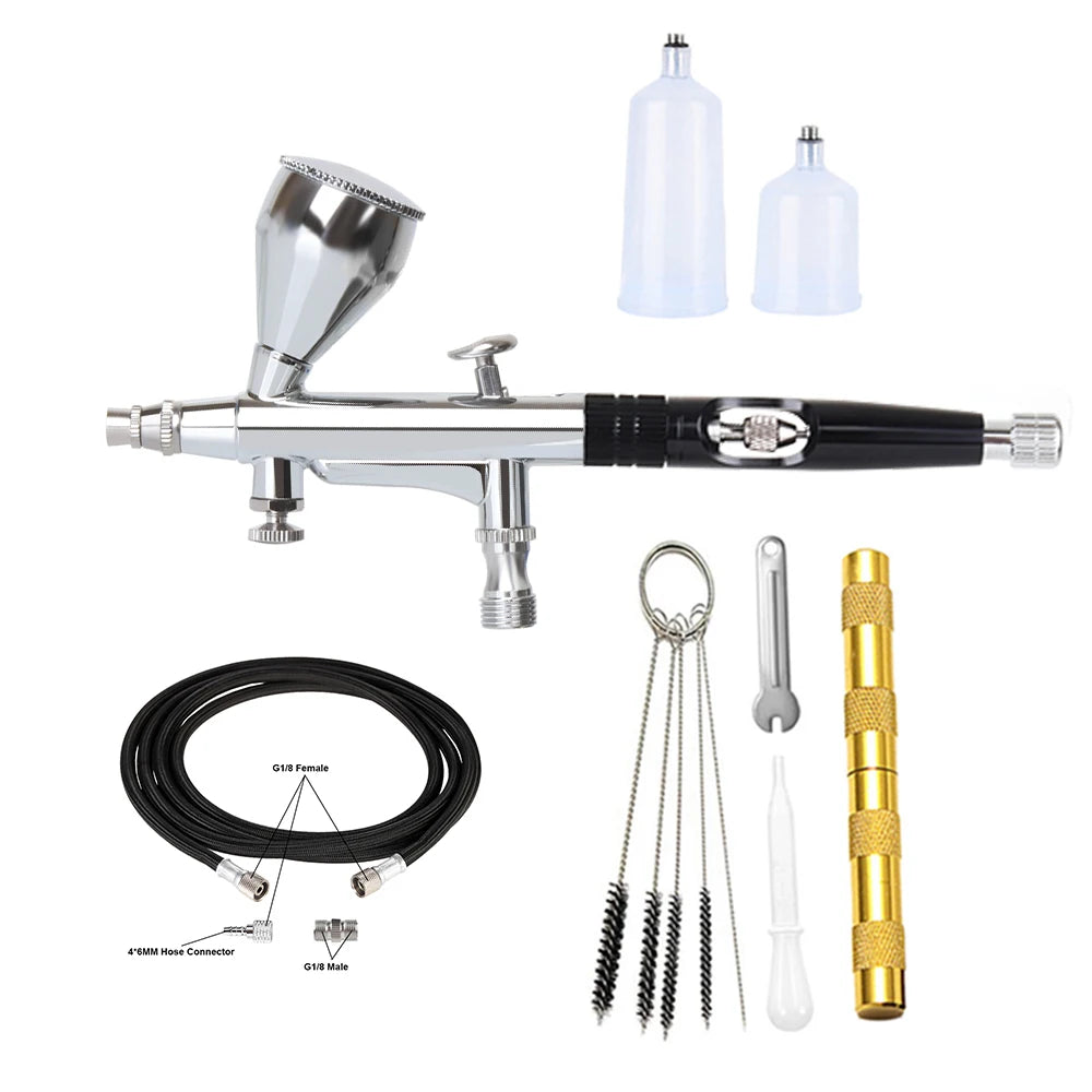 AC180Z Dual Action 15-50 PSI Spray Airbrush Gun