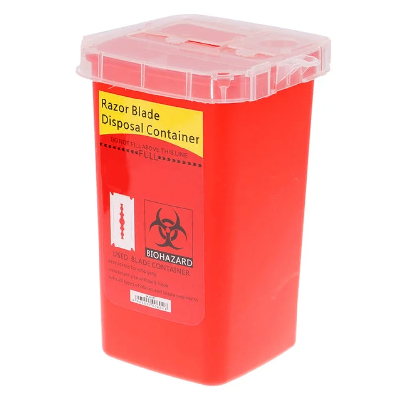 Razor Blade Disposal Case Mini Trash Storage Box