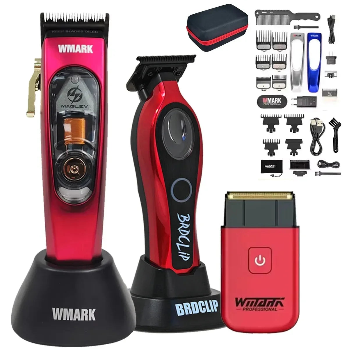 WMARK Rechargeable USB NG-9004 BRDCLIP M3T DLC Hair Clippers