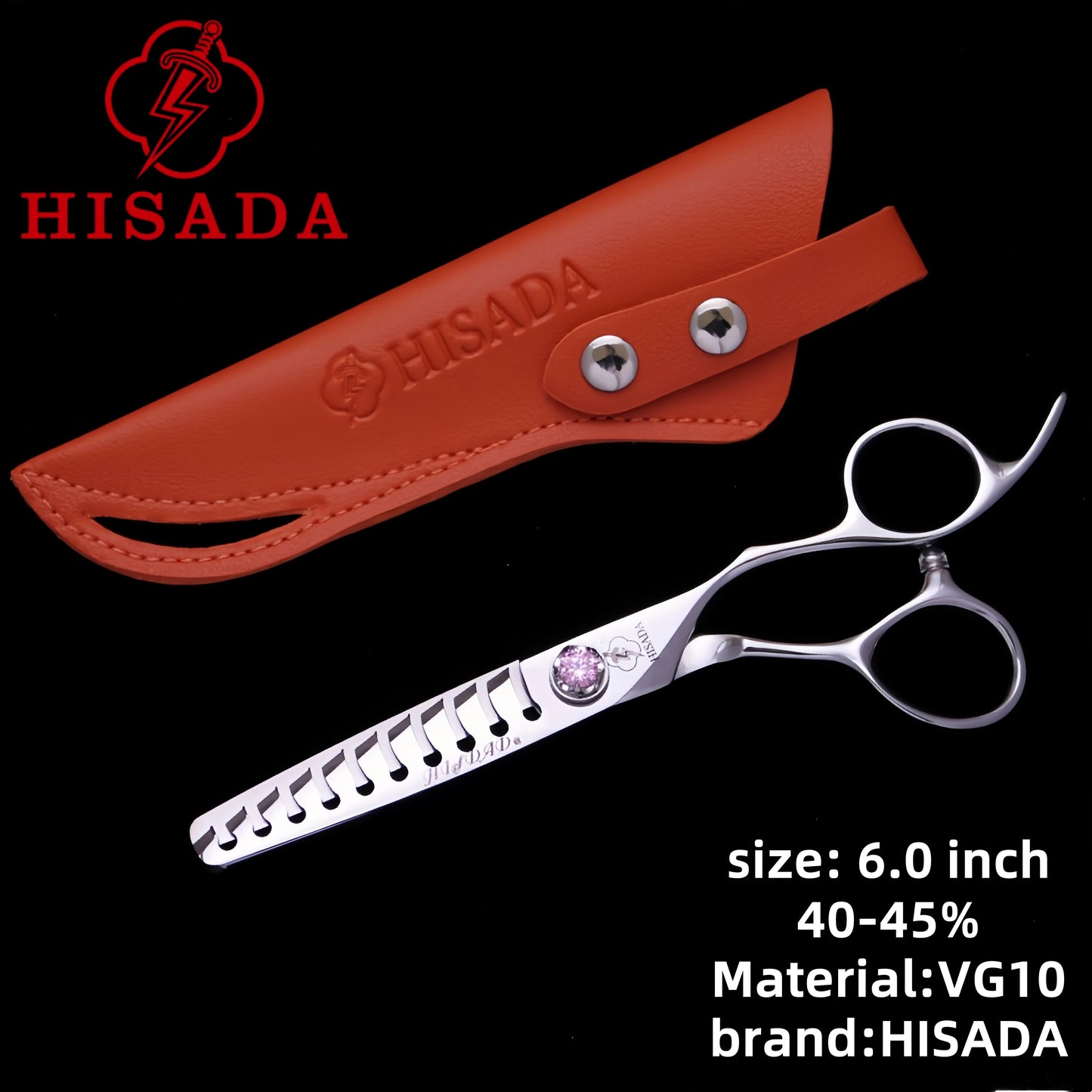 HISADA 6/6.5/7 inch Stainless Steel Professional Hairdressing Scissors