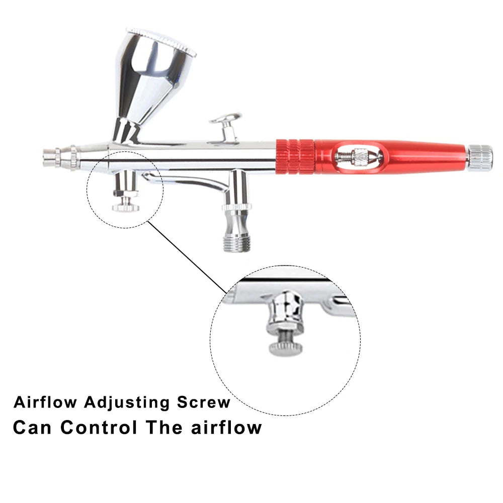 AC180Z Dual Action 15-50 PSI Spray Airbrush Gun