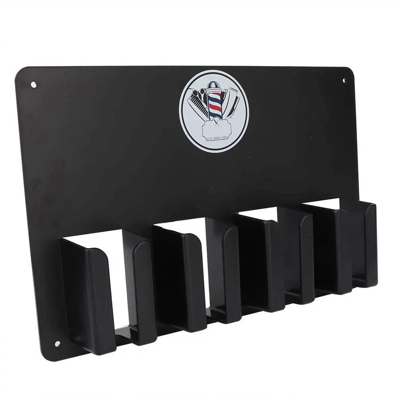 Professional Salon Hair Trimmer Wall-Mounted Storage Rack