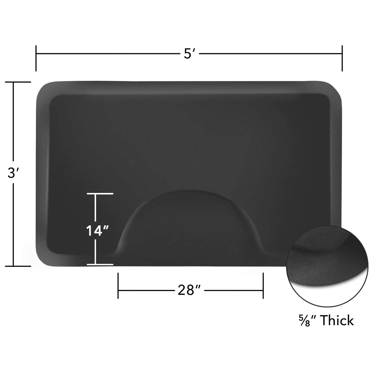 High Quality polyurethane Anti-Fatigue Carpet Barbershop Chair Mat