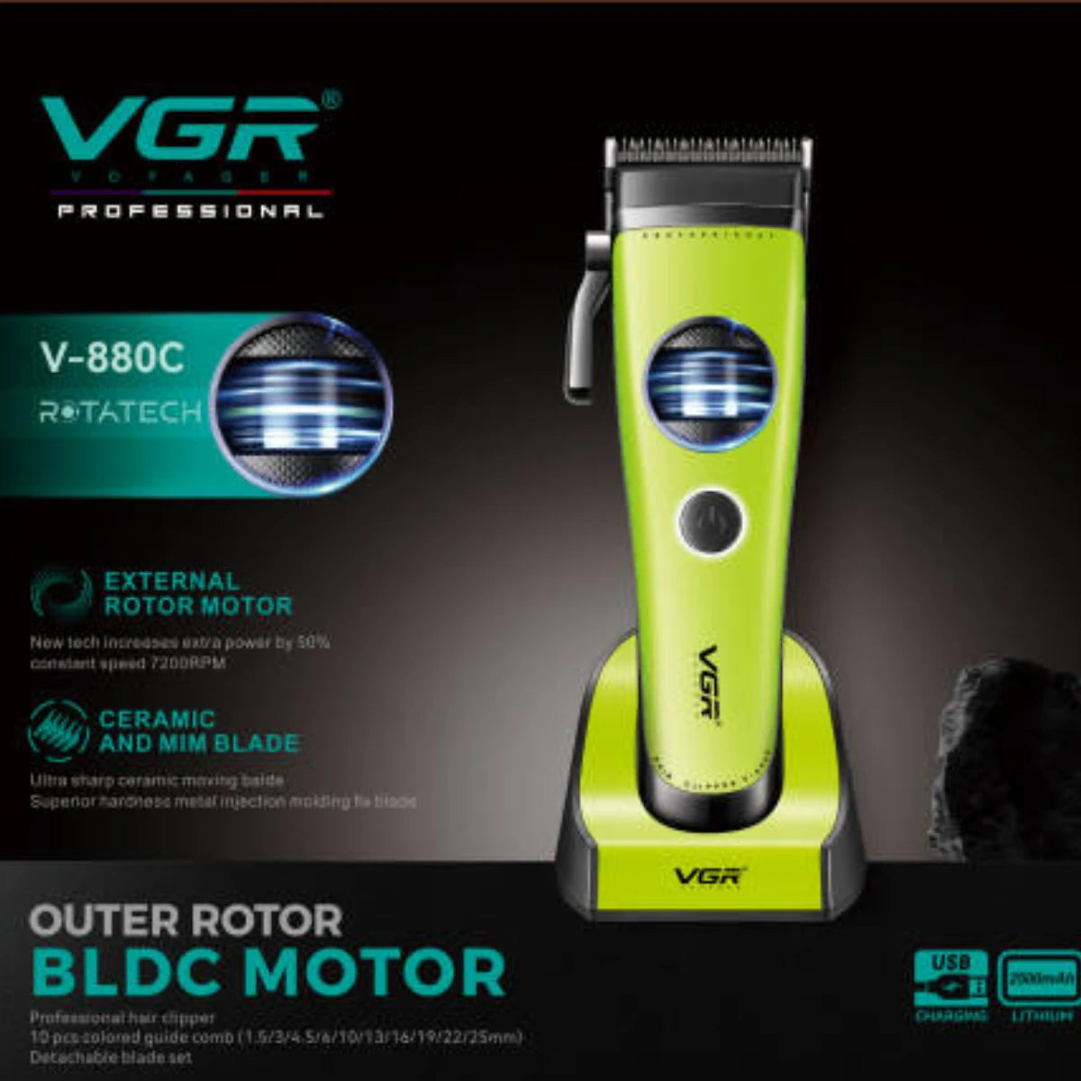 Rechargeable VGR Cordless Hair Trimmer V-880