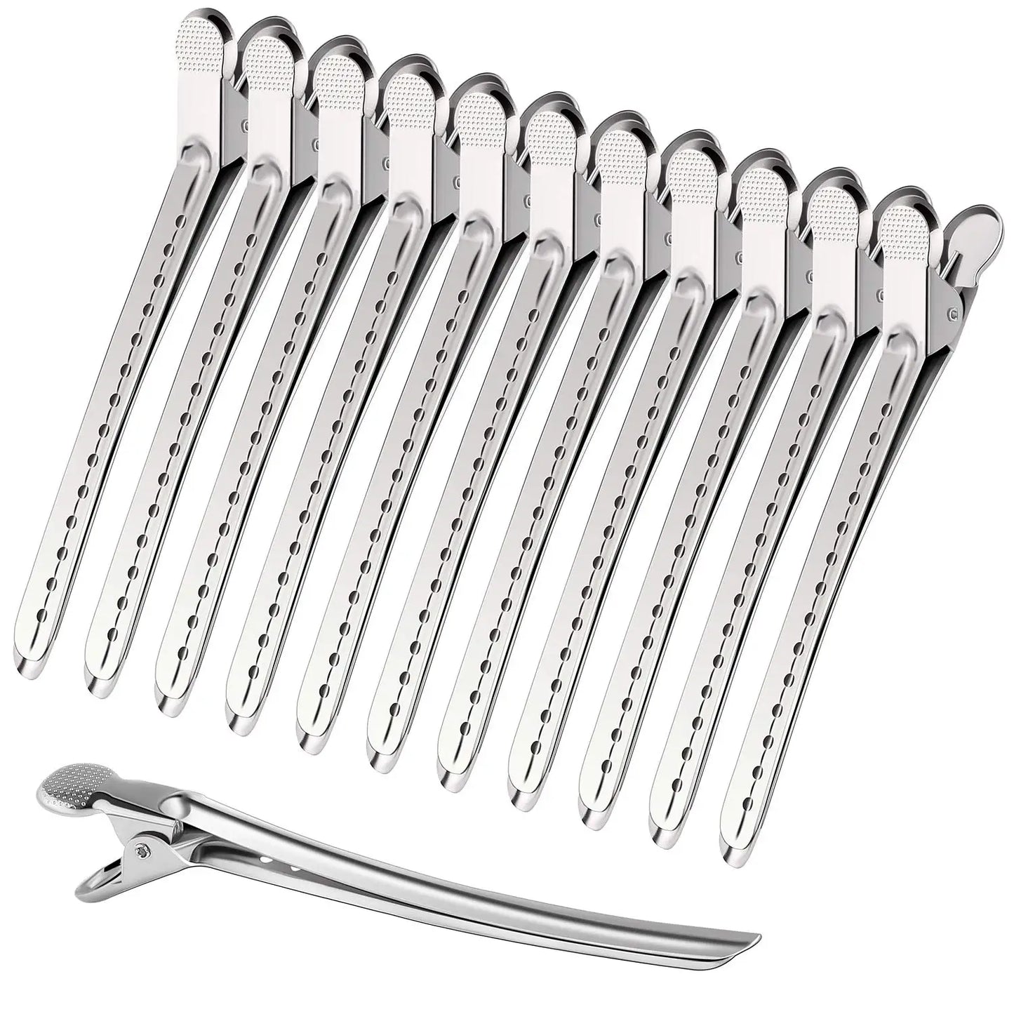 5-10Pcs: Hair Care Stainless Steel Sectioning Clamps