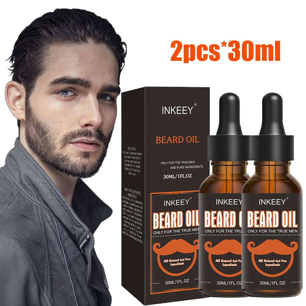 2PCS: Facial Hair Natural Organic Oil Care kit