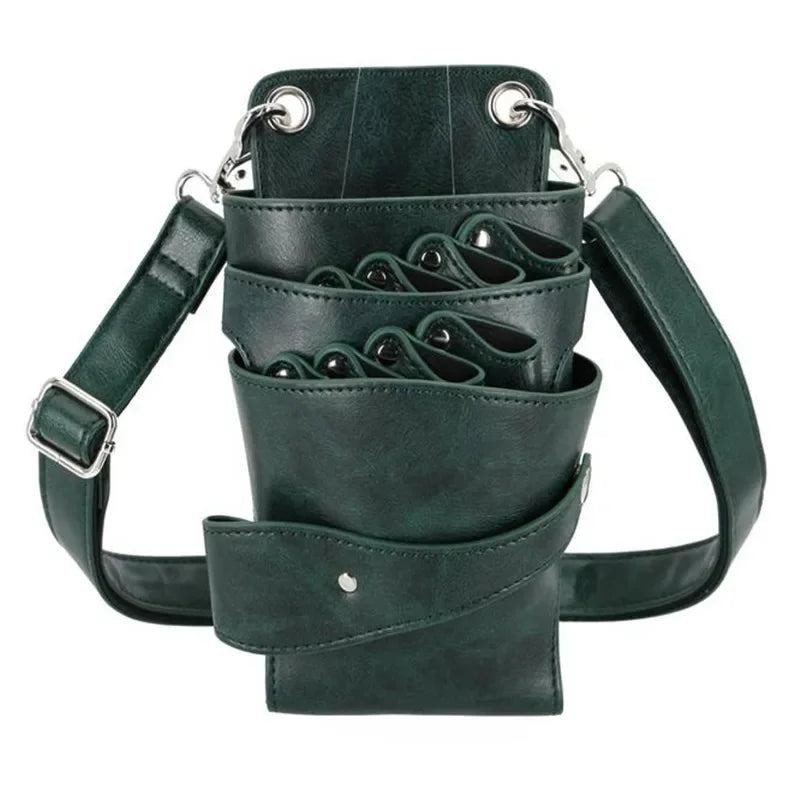 8 Pocket Khaki Hairdressing Holster Pouch Belt