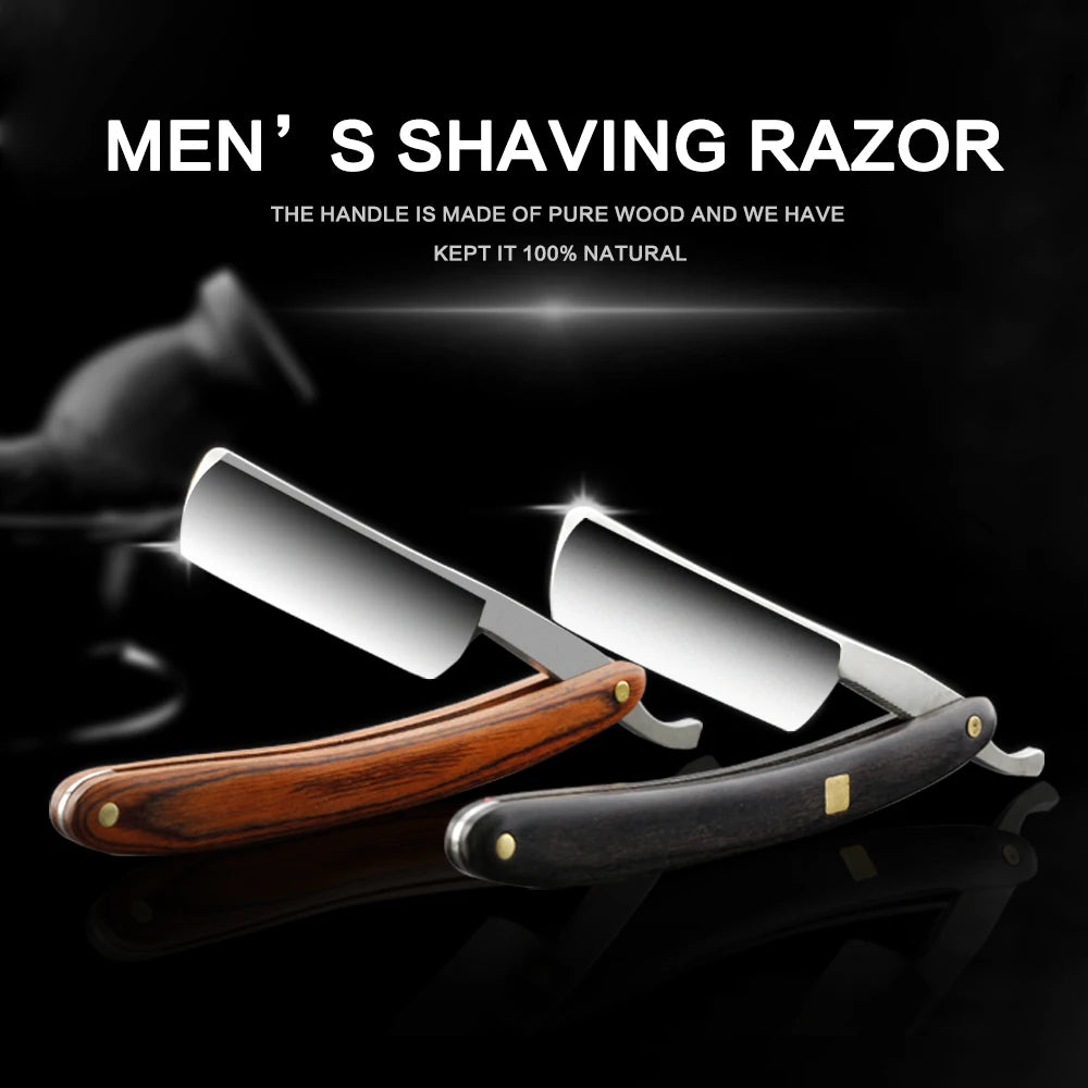 CestoMen High Quality Japan Steel Straight Foldable Barber Razor