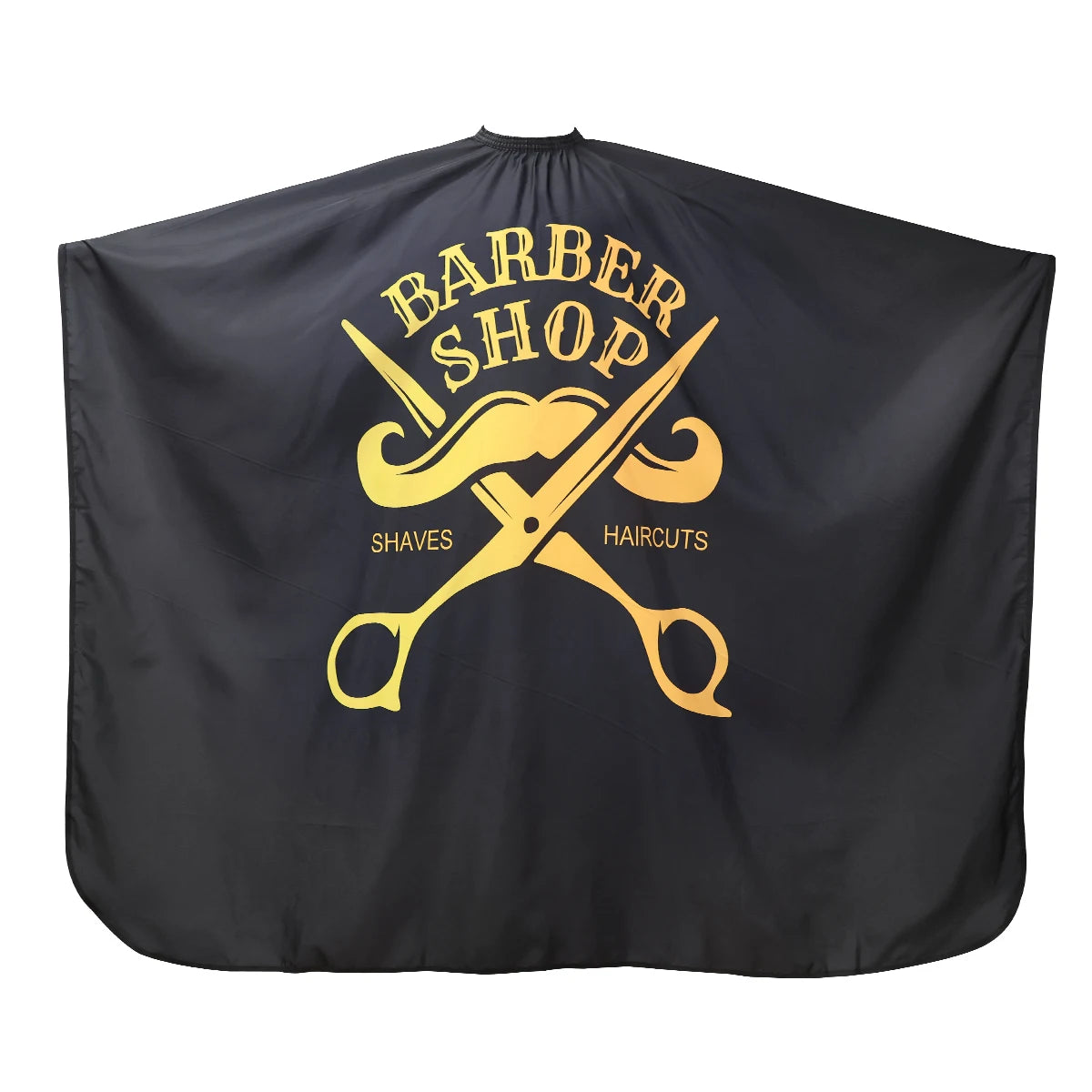 Black Waterproof Cloth Barbershop Apron Cape