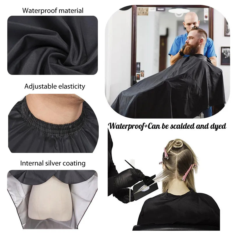 3PCS: Hair Salon Waterproof Custom Logo Apron Cape