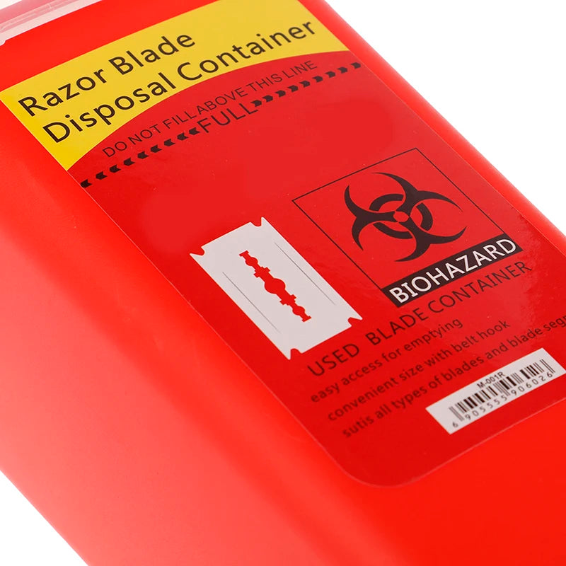 Razor Blade Disposal Case Mini Trash Storage Box
