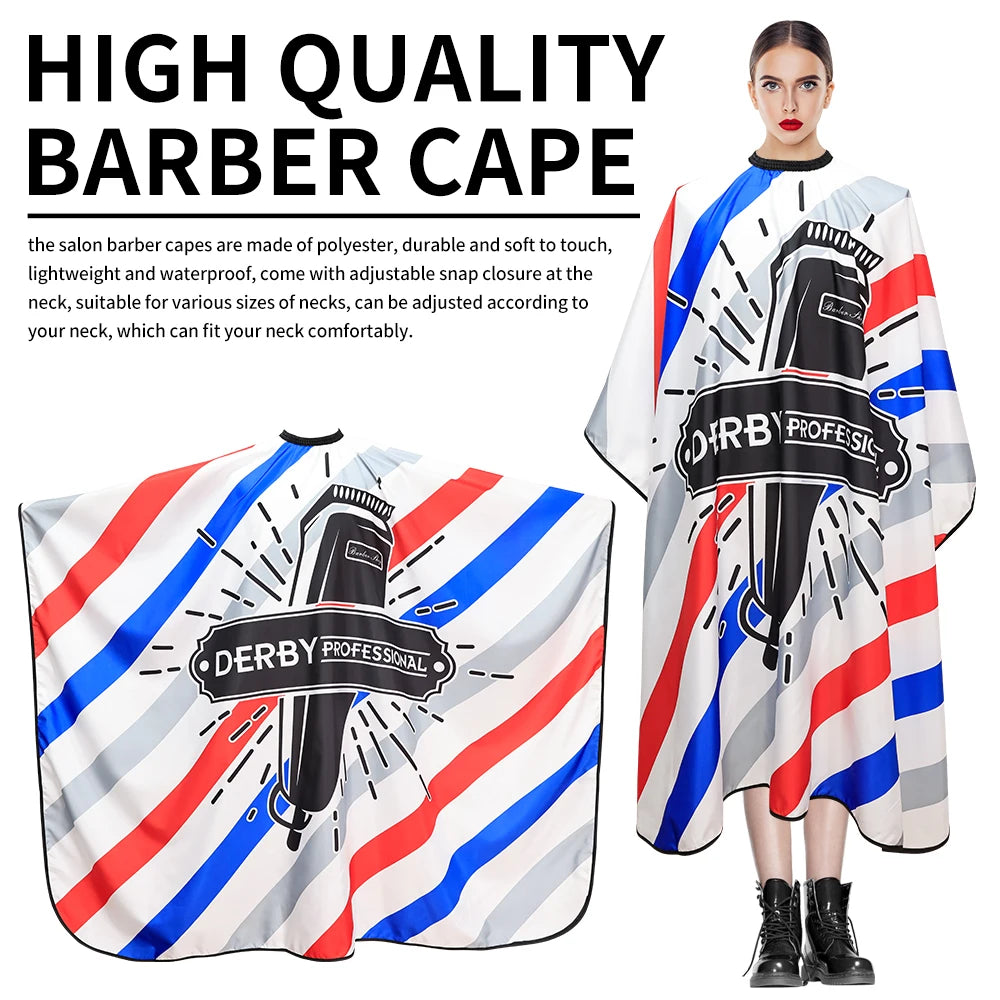 Red ,Blue Salon Hairdressing Apron Cape