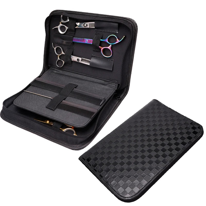 Salon Matte Faux Leather Portable Hairdressing Storage Bag Organizer