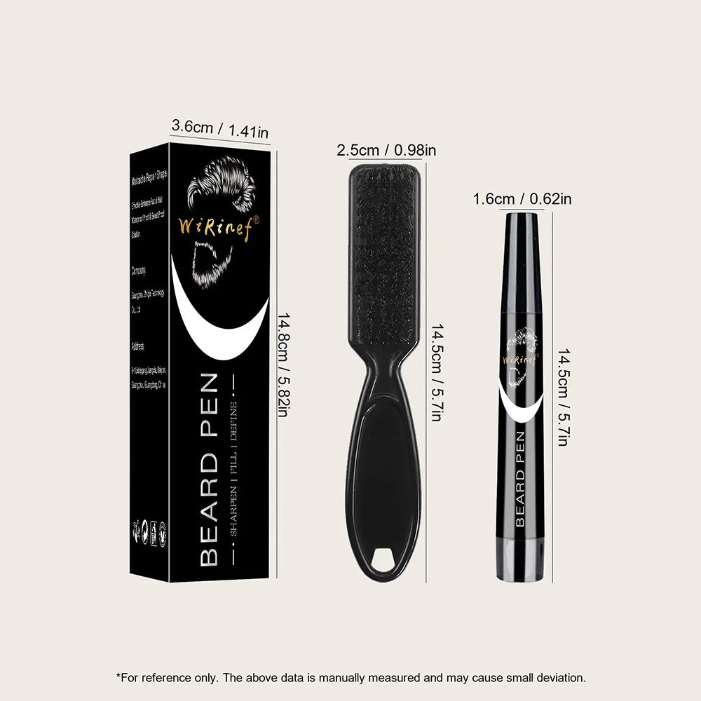 1Pcs: Beard Pen Filler ,Brush kit