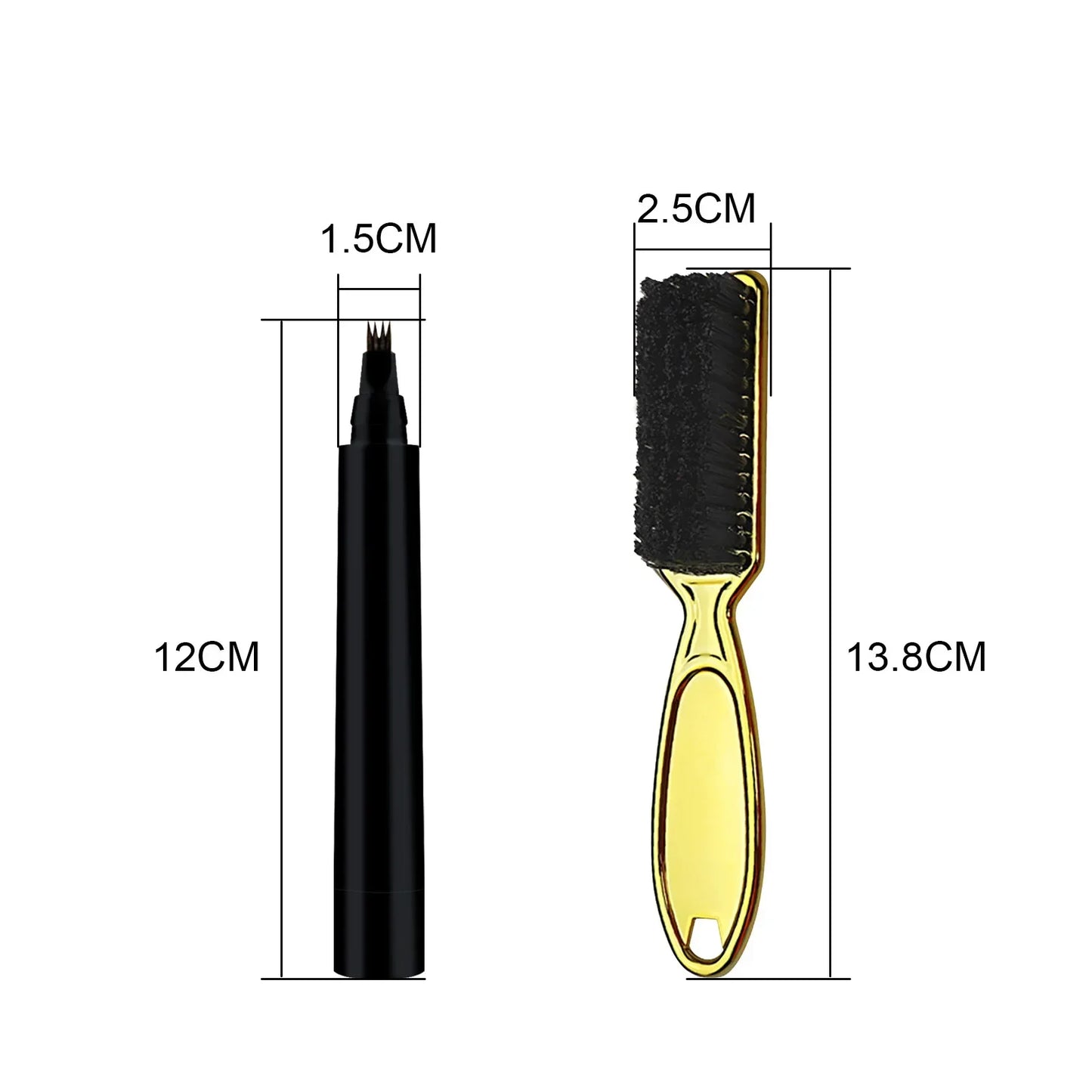 Waterproof Beard Pen/Pencil Eyebrow ,Mustache Repair Coloring Tool