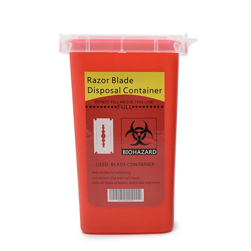 Salon Blades Recycling Box Barber Razor Blade Disposal Storage Box