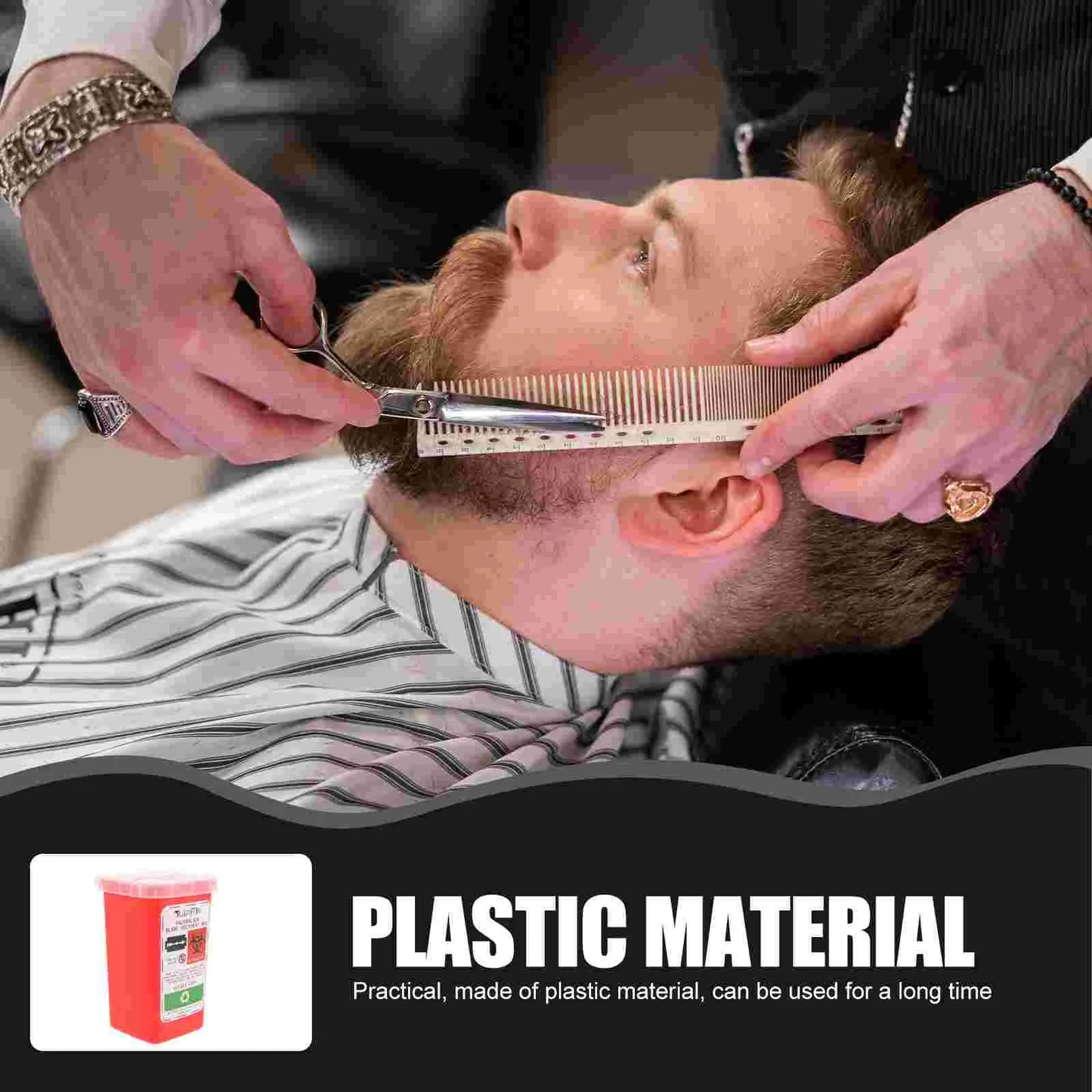 Red Blade Disposal Case Shaving Container