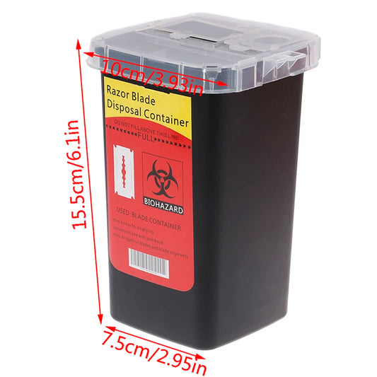Razor Blade Disposal Case Mini Trash Storage Box