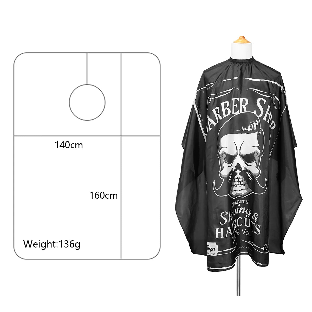 Retro Polyester Antistatic Waterproof Hairdresser Apron
