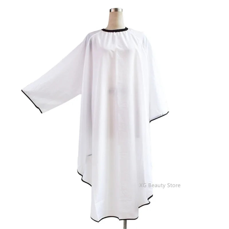 1PC: Black ,White Long Sleeve Waterproof Apron Cape