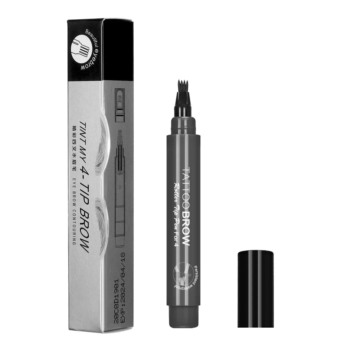4-Tip Beard ,Mustache and,Eyebrow Coloring Pen Filler Hair Enhancer