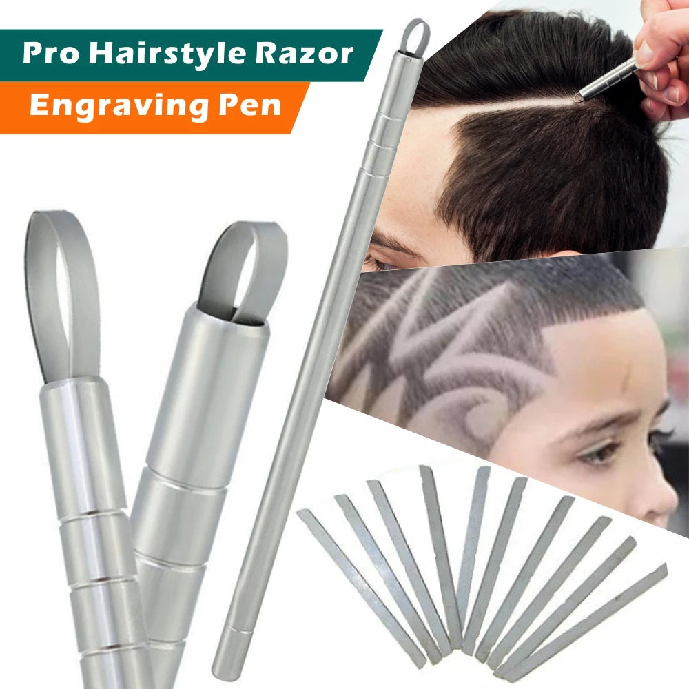 1Pen: 10 Blades Engraved Hair Trimmers