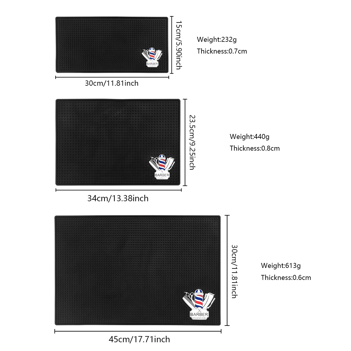 Barbershop Storage Pad Anti-Skid Silicone Mat