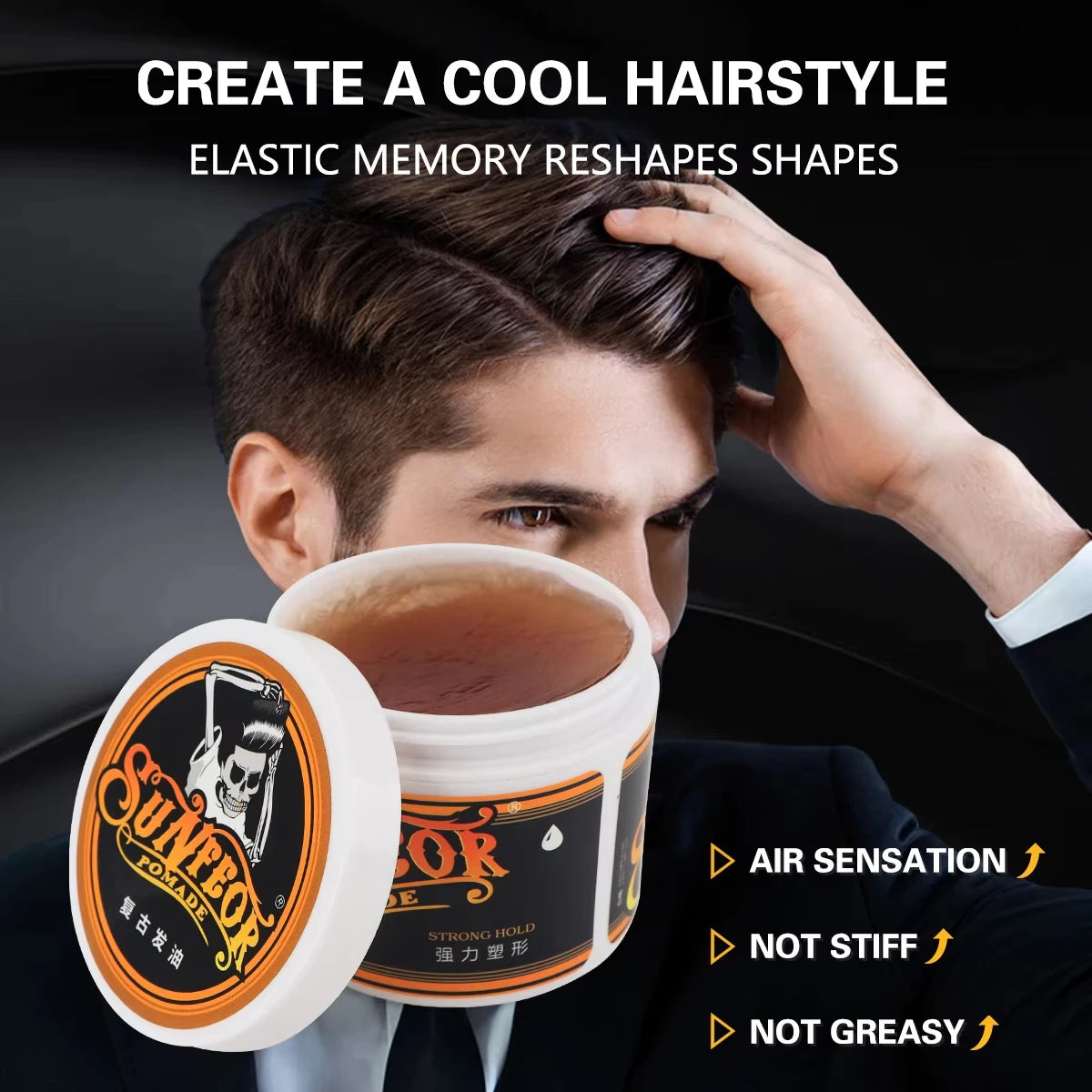 Retro Hairstyling Moisturizing Clay Oil