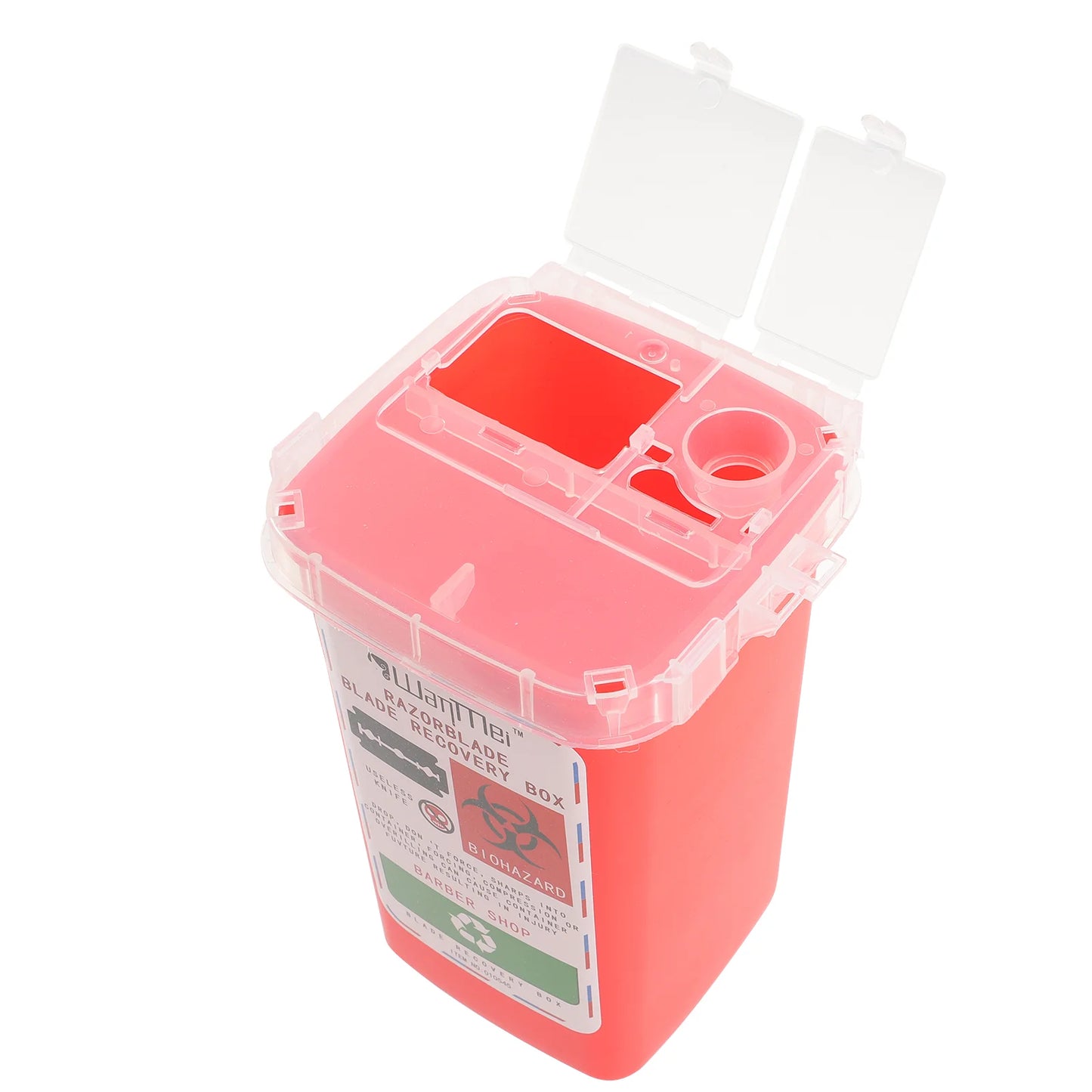 Red Blade Disposal Case Shaving Container