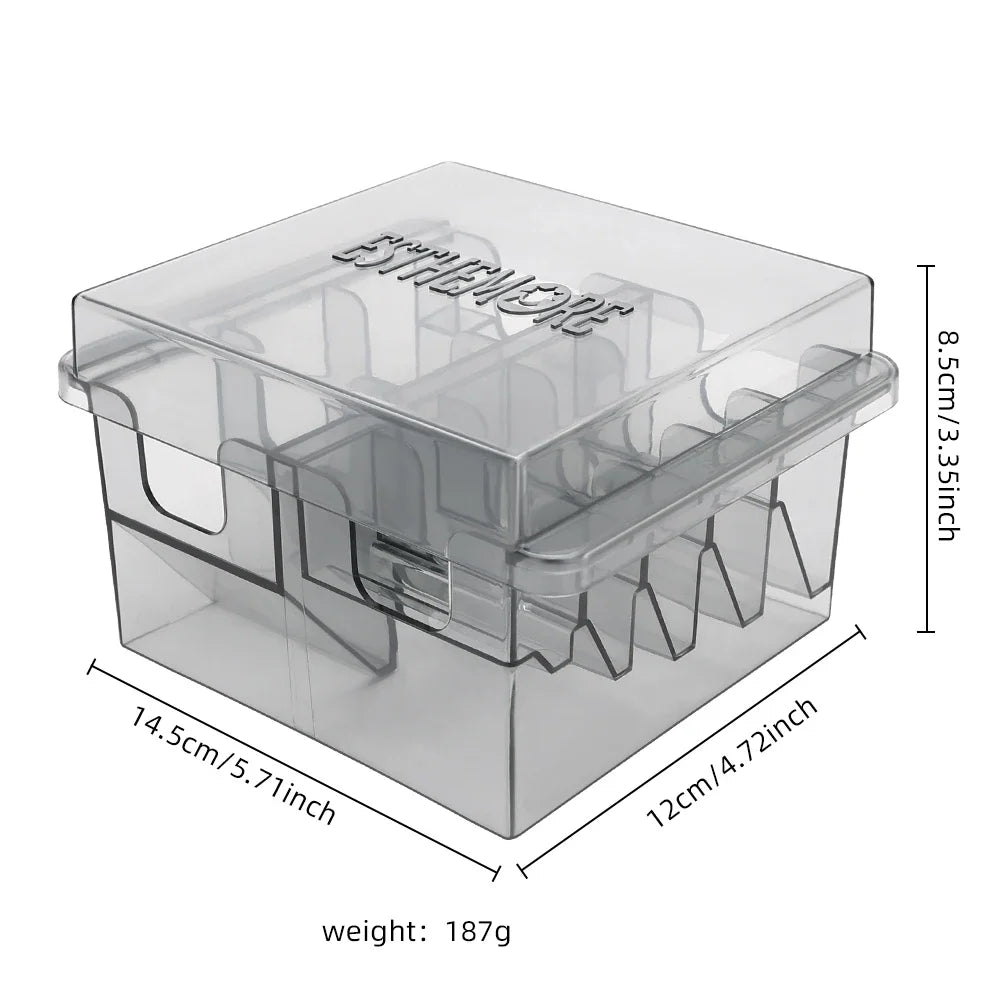 New Salon Hair Clipper Limit Comb Storage Box