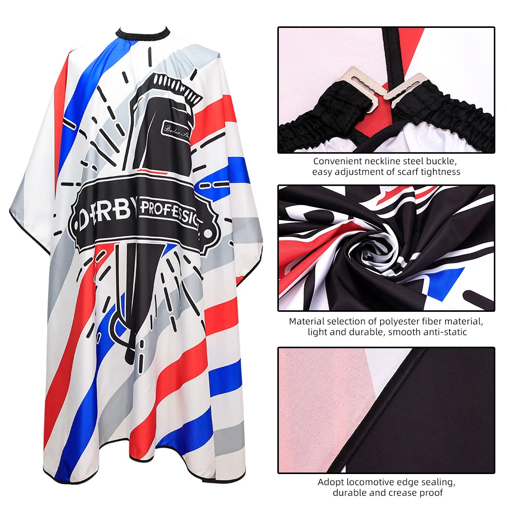 Red ,Blue Salon Hairdressing Apron Cape