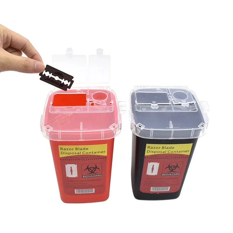 Salon Blades Recycling Box Barber Razor Blade Disposal Storage Box