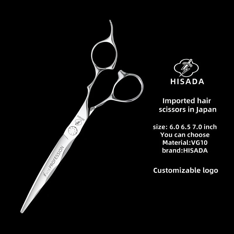HISADA 6/6.5/7 inch Stainless Steel Professional Hairdressing Scissors