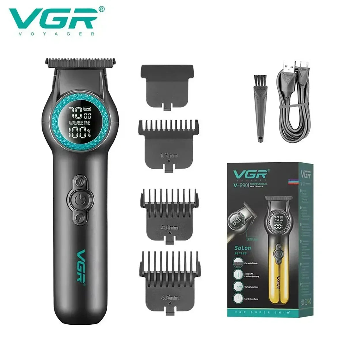 VGR Electric Cordless 8000 RPM Hair Trimmer